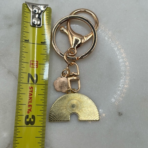 3/$15 Gold Rainbow Enameled Keychain - Picture 5 of 6
